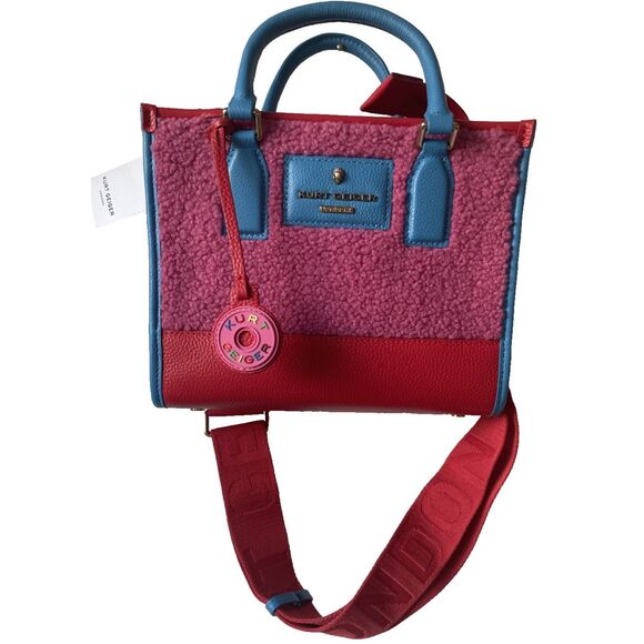 NWT'S Kurt Geiger London Small Chiswick Tote Bag Crossbody In Pink - Picture 2 of 7